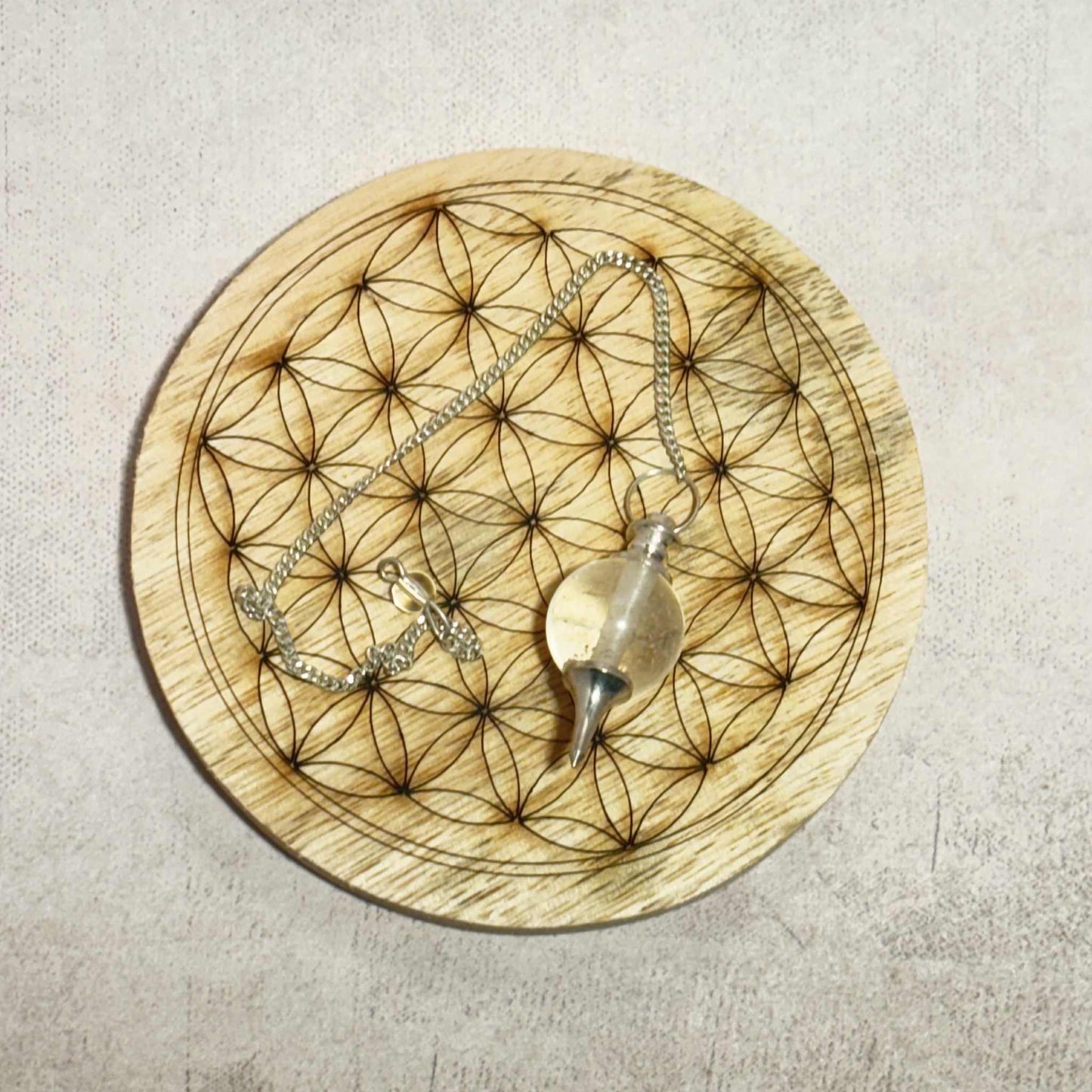 Pendule en Cristal de Roche