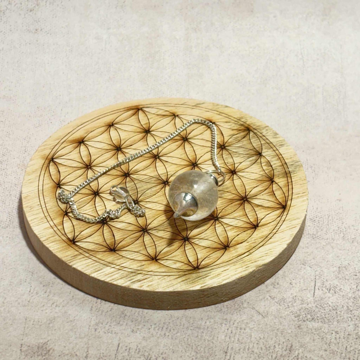 Pendule en Cristal de Roche