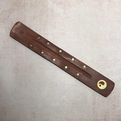 Porte Encens Bois Laiton