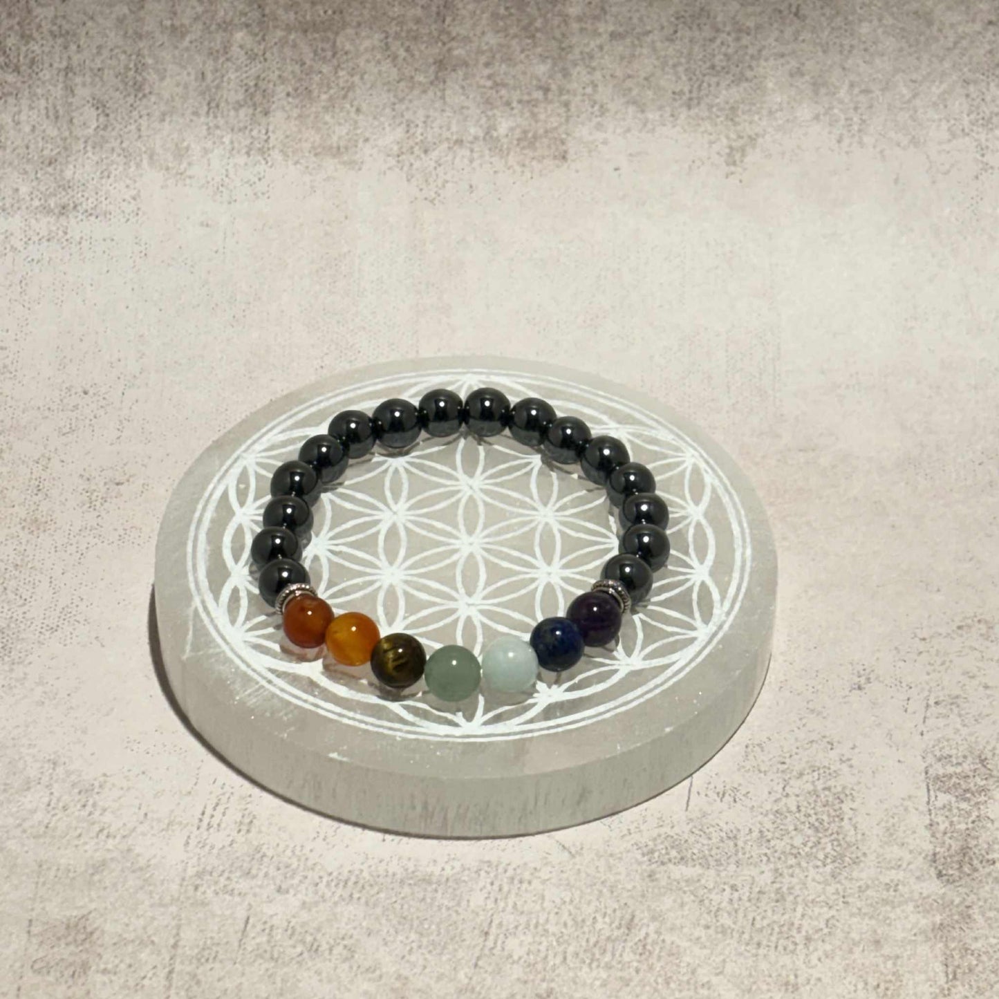 Bracelet 7 Chakras Hématite