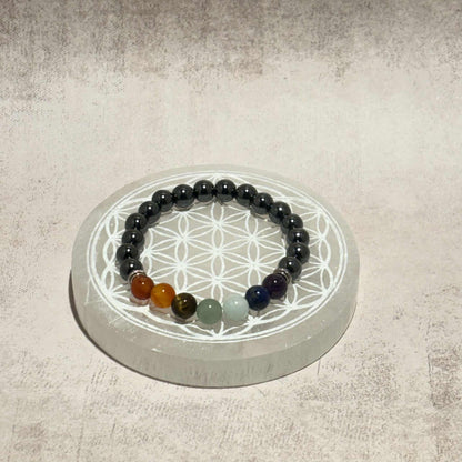 Bracelet 7 Chakras Hématite