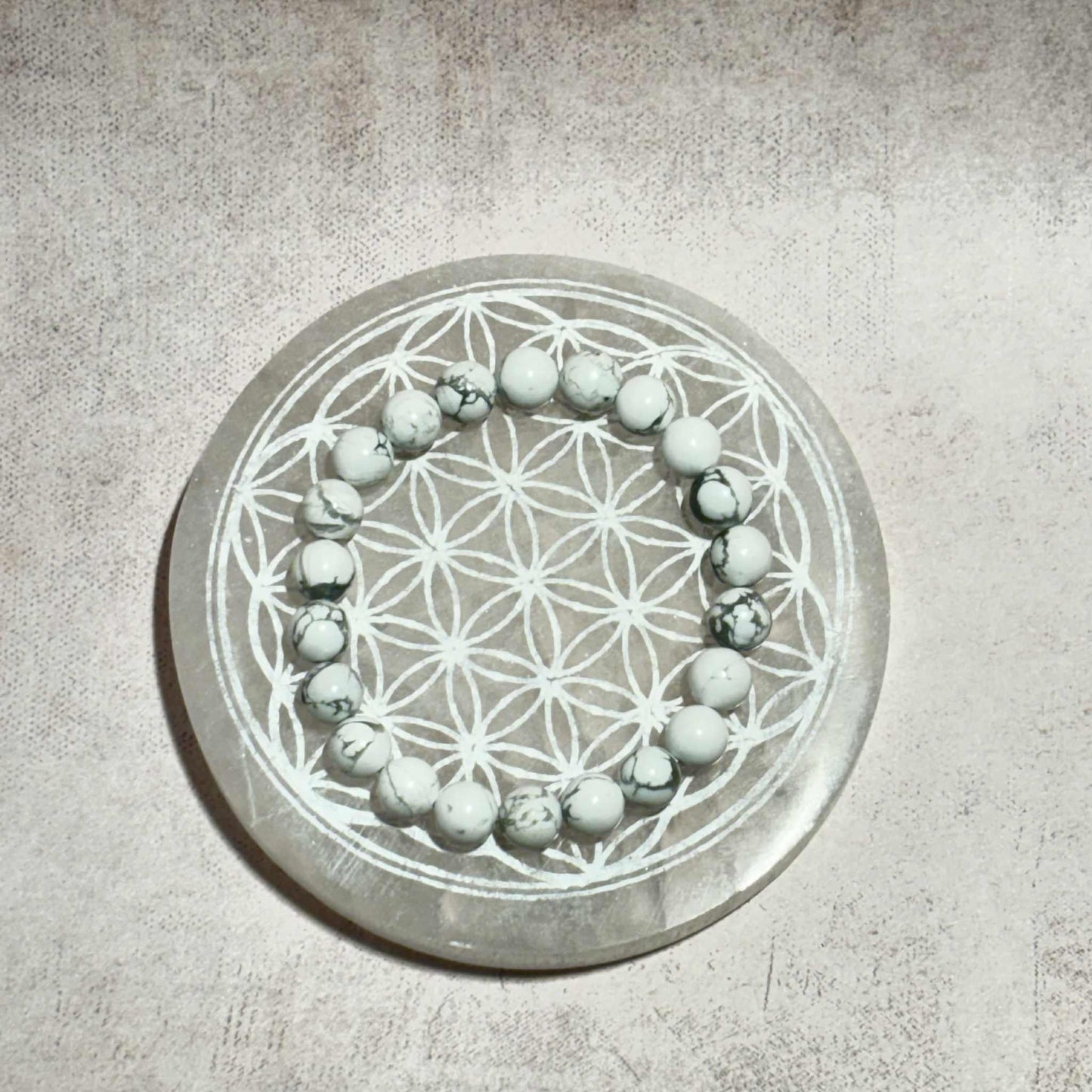 Bracelet Howlite Blanche