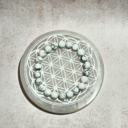 Bracelet Howlite Blanche