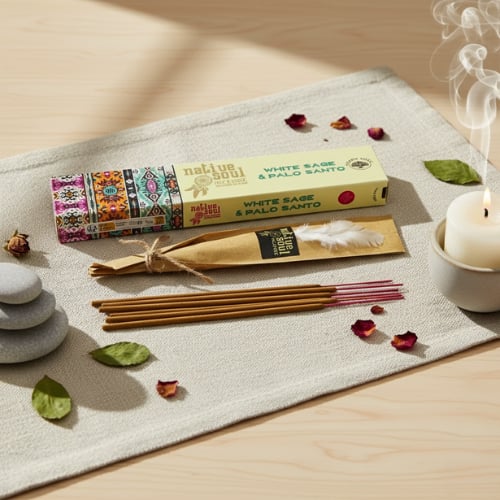 Bâton combiné sauge blanche et palo santo pour purification