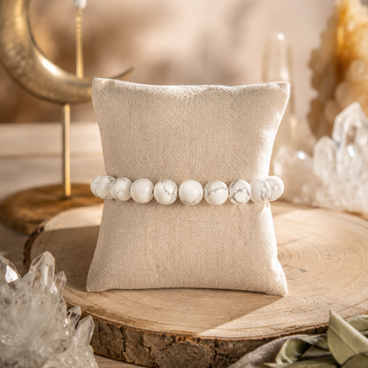 Bracelet Howlite Blanche