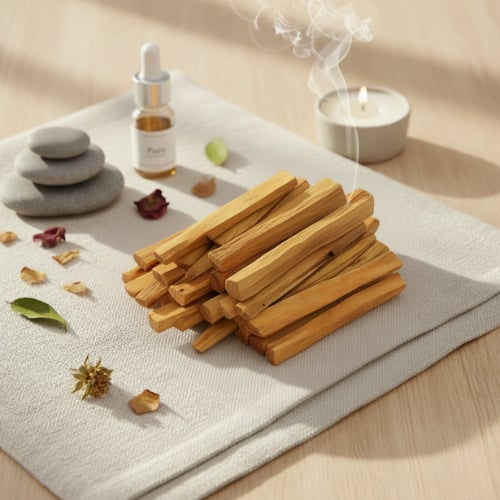Deux bâtons d'encens naturel palo santo brut