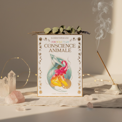 Cartes oracle représentant des animaux totem