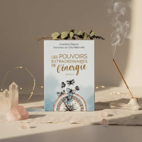 Cartes oracle colorées sur thème énergétique